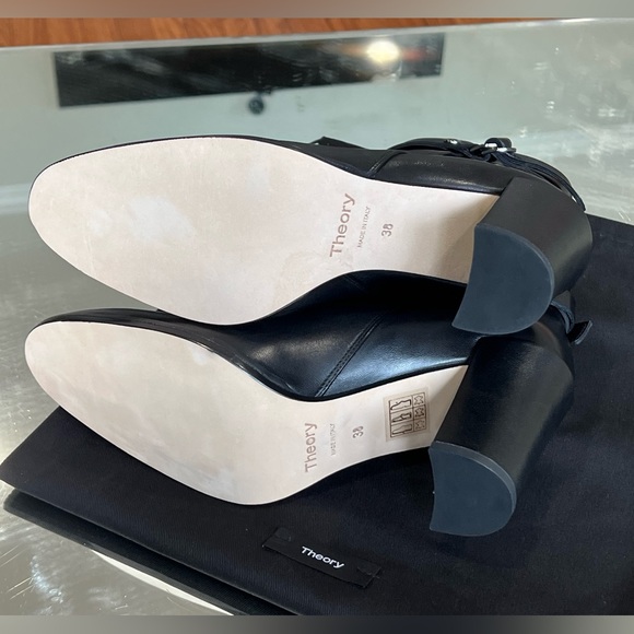 THEORY**DEMEURA NAPPA Black Strapped Bootie**US 8,9,10,11***$520 - Picture 10 of 12